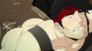 Fucking FF7R's Barret and Biggs in a Hot Anal Threeway