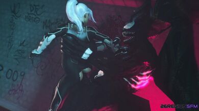 Black Kitty Battles Venom in a Racy 26-Region SFM Showdown