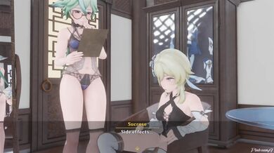 Liyue's Wild Night of Accidental Bondage and Fetish Play