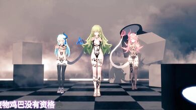 Tonny, Mobius, Rosalia, and Lilias Sexual Dance of Desire (QOS Attention)