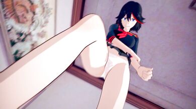 Blood-Crazy Love: Matoi Ryuko and Sword Girls Kill la Kill Orgy with Bazett from Durarara!!
