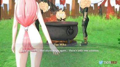 Betrayed by her Master, Yae Miko is cursed with a never-ending lust