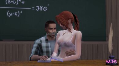 Interracial Naughty Female Student Teases Older Teacher