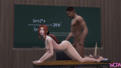 Interracial Naughty Female Student Teases Older Teacher
