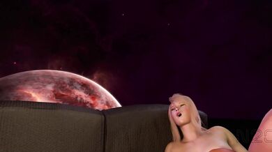 Sexy Bounty Hunter Samus Gets Naughty in the Spotlight - Watch Her Suck and Fuck Like a Pro!