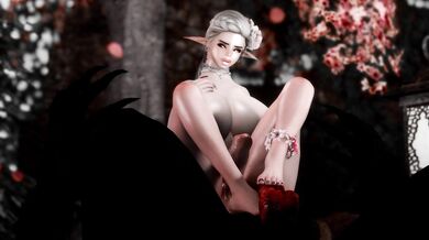 Watch as the sexy elf teases and torments a ravenous werewolf, driving him to unimaginable heights of lust and desire