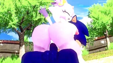 Sonic's Ride of Thunderous Passion with Blaze
