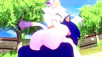 Sonic's Ride of Thunderous Passion with Blaze