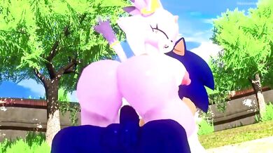 Sonic's Ride of Thunderous Passion with Blaze