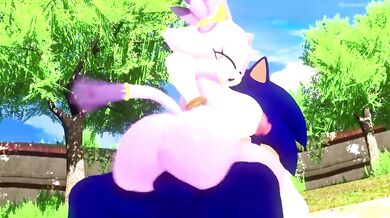 Sonic's Ride of Thunderous Passion with Blaze
