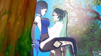 Rainkeeper's Wife Enjoys Having Sex with Yelan the Futanari