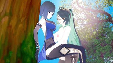 Rainkeeper's Wife Enjoys Having Sex with Yelan the Futanari