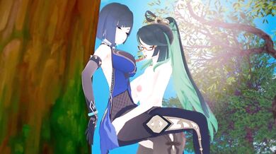 Rainkeeper's Wife Enjoys Having Sex with Yelan the Futanari