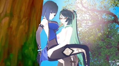 Rainkeeper's Wife Enjoys Having Sex with Yelan the Futanari