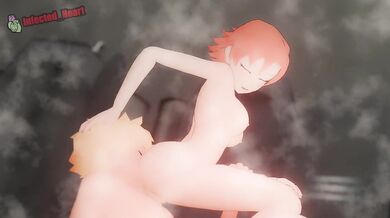 Nora Sun and Weiss Get Wet and Wild with a Blowjob Train Ride!