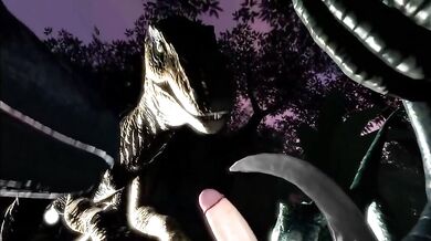 Buxom Babe and the Raptor: A Prehistoric Playtime