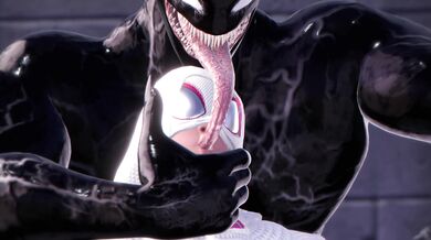 Horny Spider-Gwen Sucks and Fucks Venom's Monster Cock in HD!