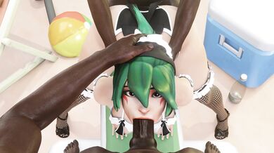 Kiriko's Blacked Maid Saves the Day at the Beach