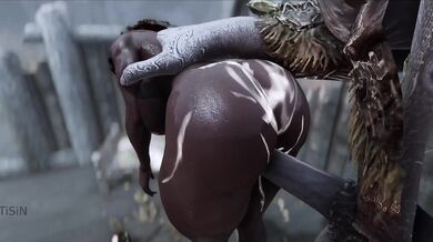 Giant Futanari Floods Two Mature Futa Sluts with Her Cream