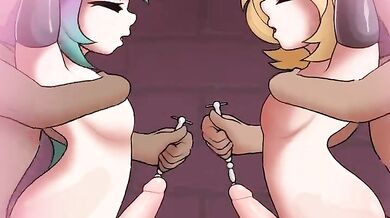Watch as four hot femboys get down and dirty in a steamy hentai porn video!