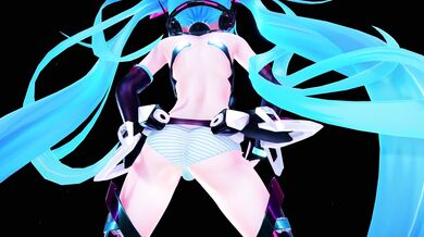 Ass-Blasting Miku's Spaced-Out Panties!
