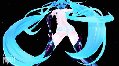 Ass-Blasting Miku's Spaced-Out Panties!
