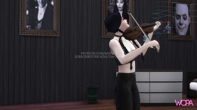 Lustful Lesbians Wednesday & Enid Get Wet and Wild in Frenzied Threesome!