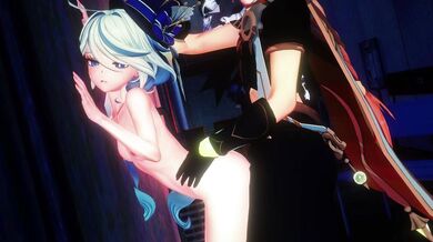 Aether Fucks Furina Against The Wall In A Hentai Video