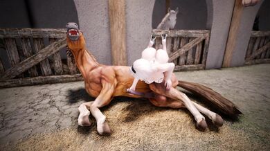 - Big Stallion's Double Penetration Orgy for the Filthy Whore