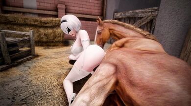 - Big Stallion's Double Penetration Orgy for the Filthy Whore