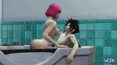 Sakura's Rough and Ready Threesome with Naruto and Sasuke - Caught and Creampied by the Hubby