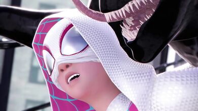 Spider Gwen's Sinful Synthetic Union with Venom