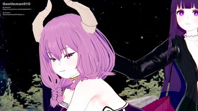 Fern Freelen's Guillotine Slicing Funeral Orgy with Tiger's Eye and KKS/MMD