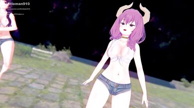 Fern Freelen's Guillotine Slicing Funeral Orgy with Tiger's Eye and KKS/MMD