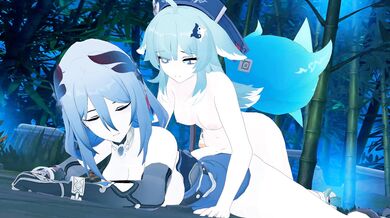 Pure XXX: Hanya and Huohuo (Lluanhyperzero)