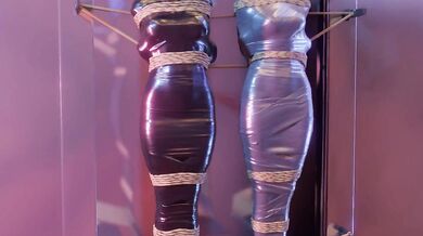Electrifying Bondage - Neon and Jett's Tape-Wrapped Misadventure