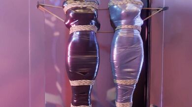 Electrifying Bondage - Neon and Jett's Tape-Wrapped Misadventure