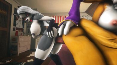 Renamon's Anal Invasion with Loona