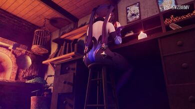 Genshin & Mona's Hot and Horny HMV Virtual Porn Parody