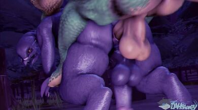 Adult Cartoon Animals Get Down and Dirty in Group Sex Orgy