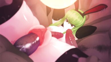 Sexy Bunny Cumming Over the Kitchen Island while Cooking a Cheesy Dinner, plus Voice Acting!