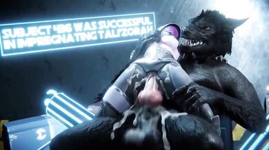 Tali Gets Knocked Up by a Horny Werewolf [Rekin3D]
