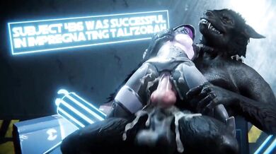 Tali Gets Knocked Up by a Horny Werewolf [Rekin3D]