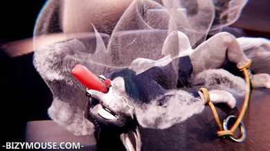 Lustful Love Making Between Buxom Zhen and Handsome Maw, with the Help of a Stuffed Toy Mouse!