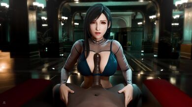 Tifa's Masterful Titty Fucking Skills Revealed [Black and Pewposterous]