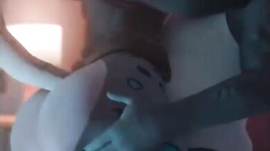 Aroused Archon Moonlights as Eclipse's Anal Bounder While Reaching for Groped Taint