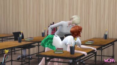 The Sultry Seductress and Her Lustful Pupil's Carnal Antics