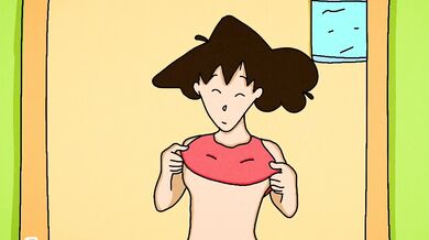 Misa Amanes big boobs flash during a panty-sniffing scene in Death Note!