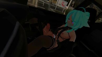 Mile-High Futa Wolf Girl Public Masturbation