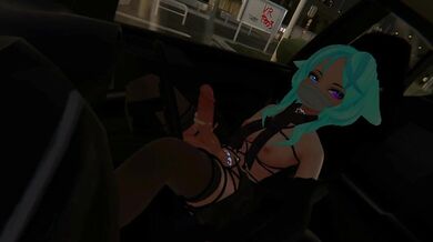 Mile-High Futa Wolf Girl Public Masturbation